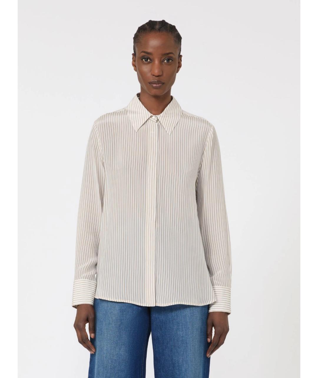 MAX MARA STUDIO Мульти шелковая рубашка, фото 4