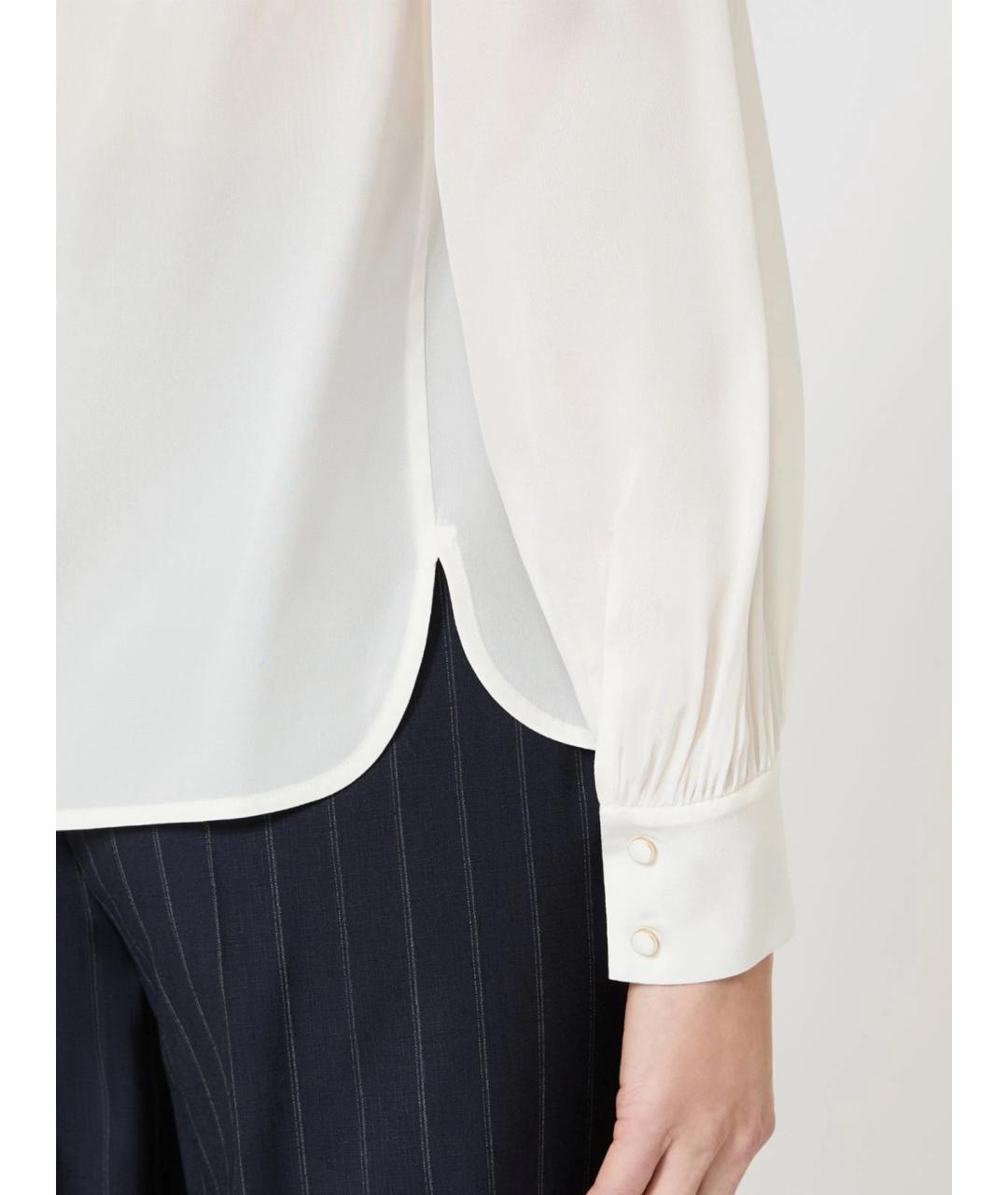 MAX MARA STUDIO Бежевая шелковая блузы, фото 5