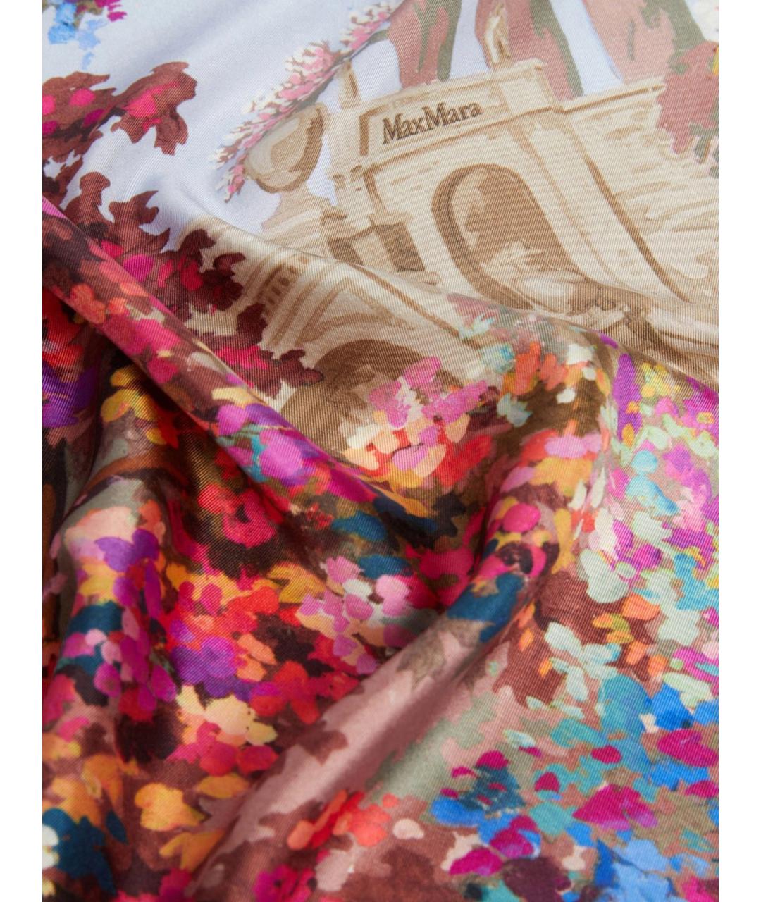 MAX MARA Мульти шелковый шарф, фото 3