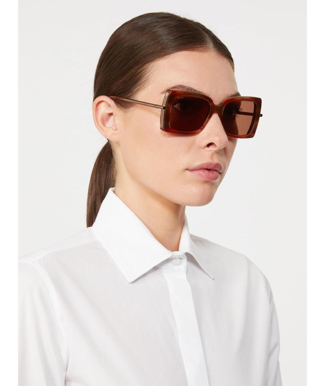 MAX MARA Коричневые солнцезащитные очки, фото 2