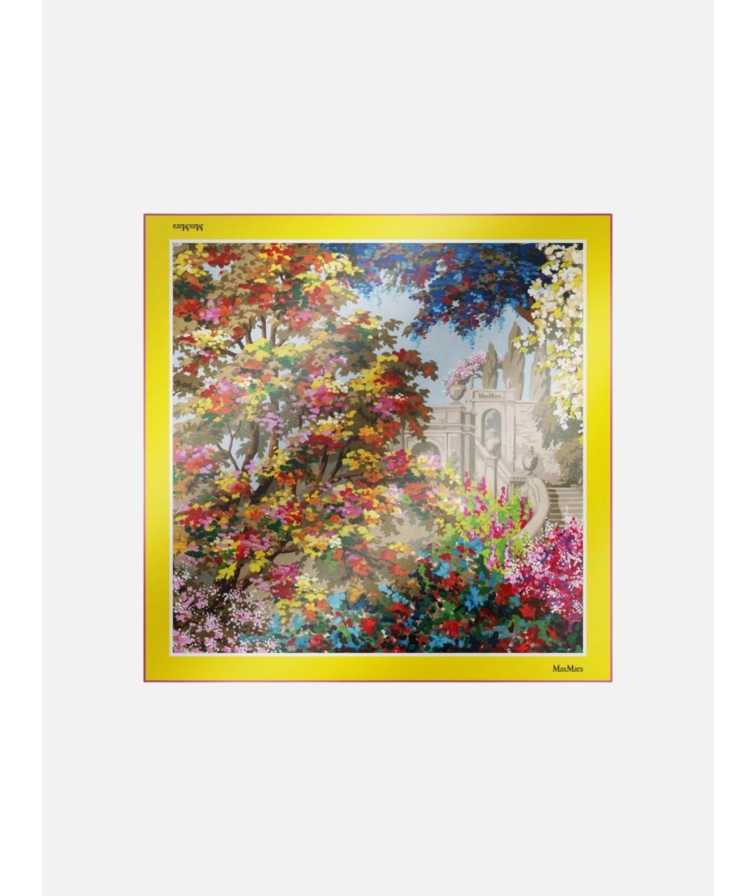 MAX MARA Мульти шелковый платок, фото 5