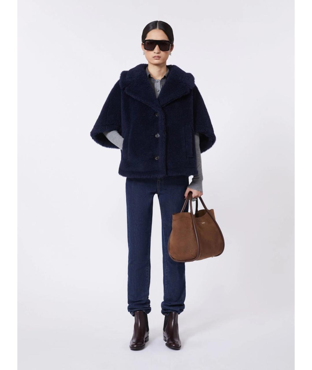 MAX MARA Коричневая кожаная сумка тоут, фото 3