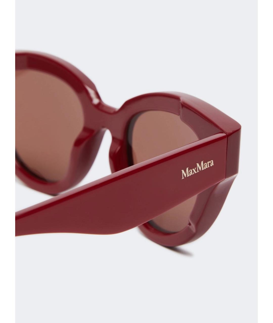 MAX MARA Красные солнцезащитные очки, фото 4