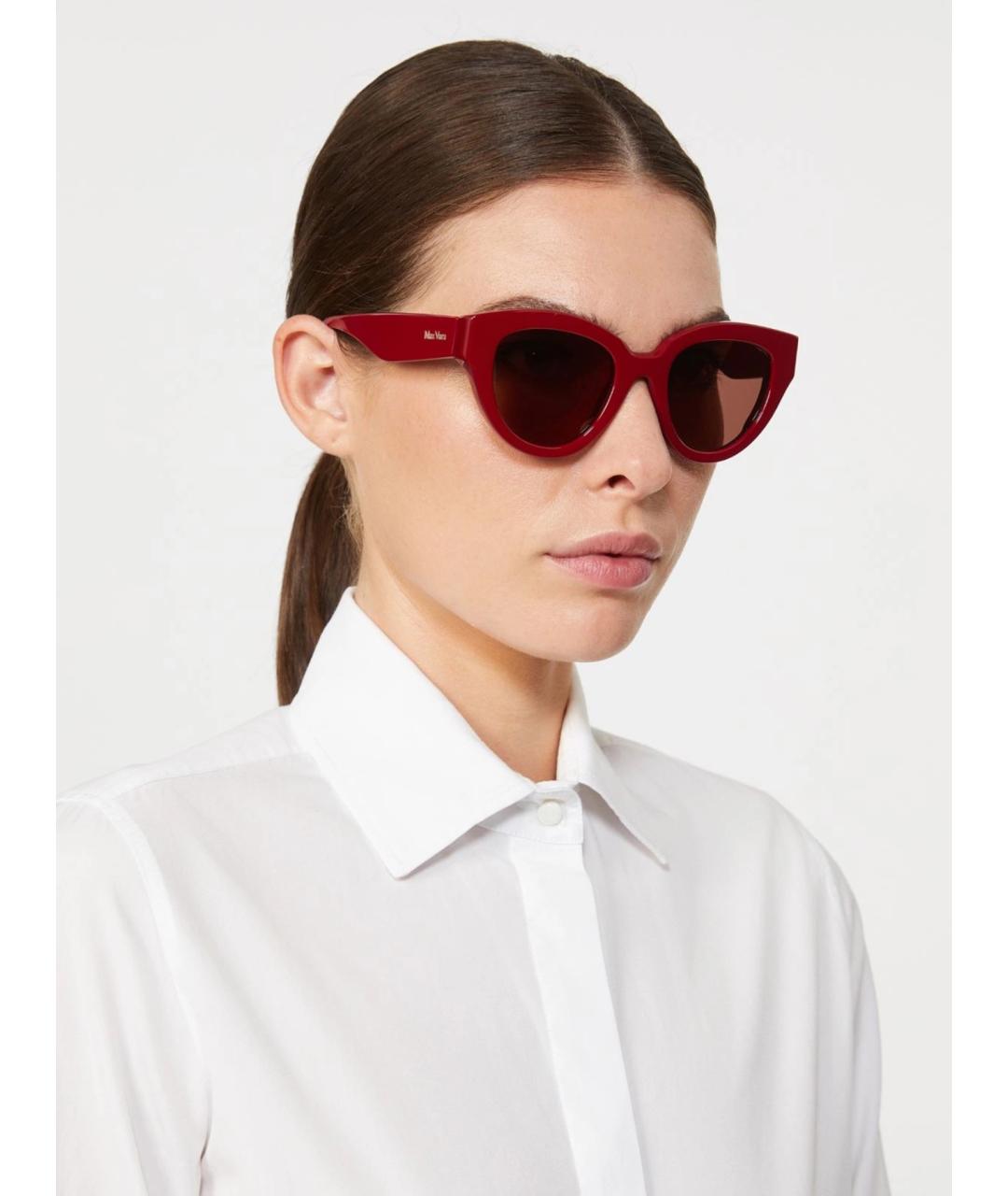 MAX MARA Красные солнцезащитные очки, фото 2