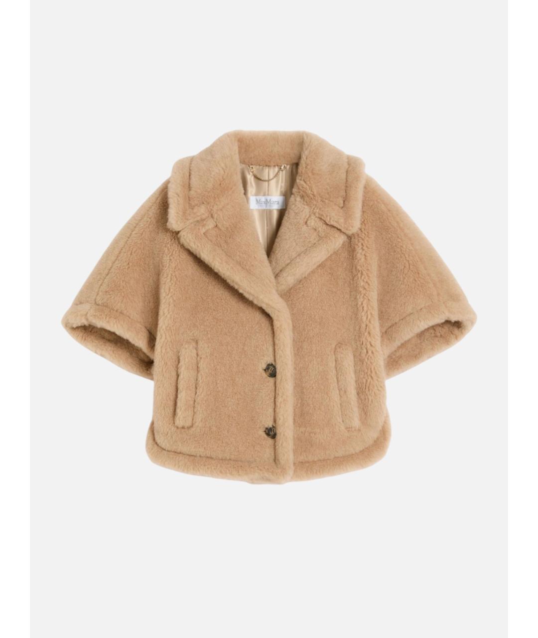 MAX MARA Бежевое шерстяное пальто, фото 6