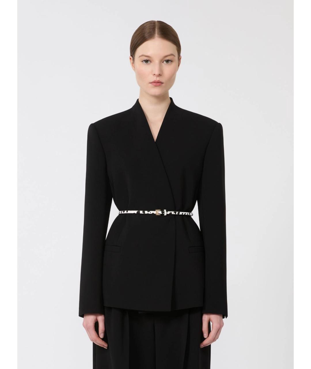 MAX MARA STUDIO Черный ацетатный жакет/пиджак, фото 3