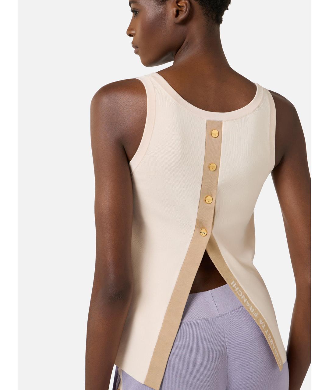 ELISABETTA FRANCHI Вискозная блузы, фото 4