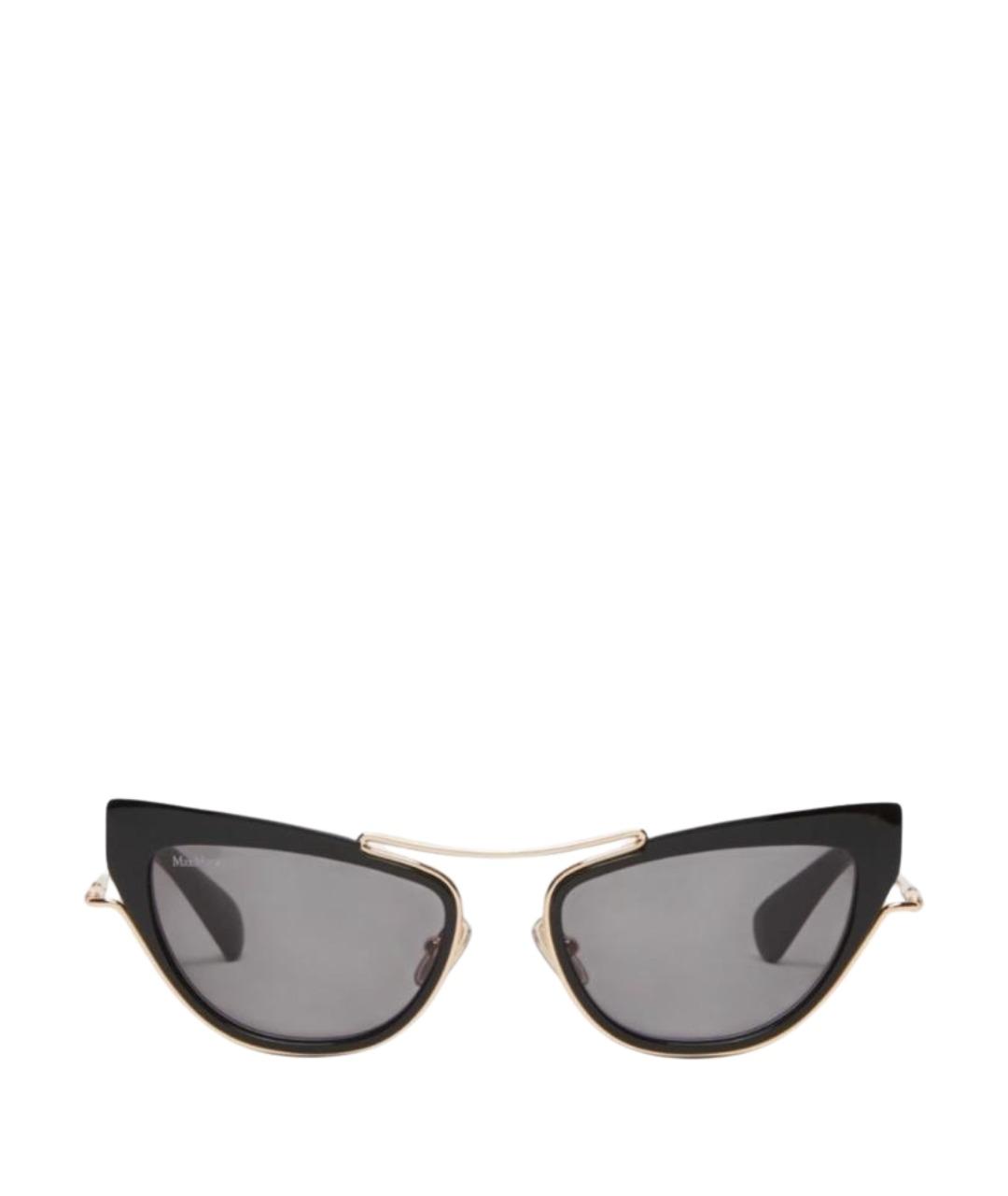 MAX MARA Черные металлические солнцезащитные очки, фото 1
