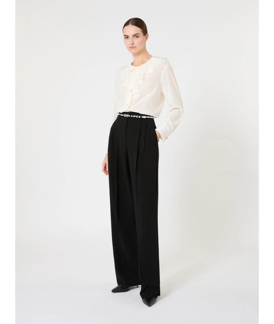 MAX MARA STUDIO Белая шелковая блузы, фото 2