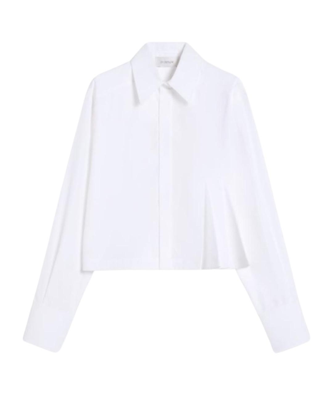 SPORTMAX Белая хлопковая рубашка, фото 1