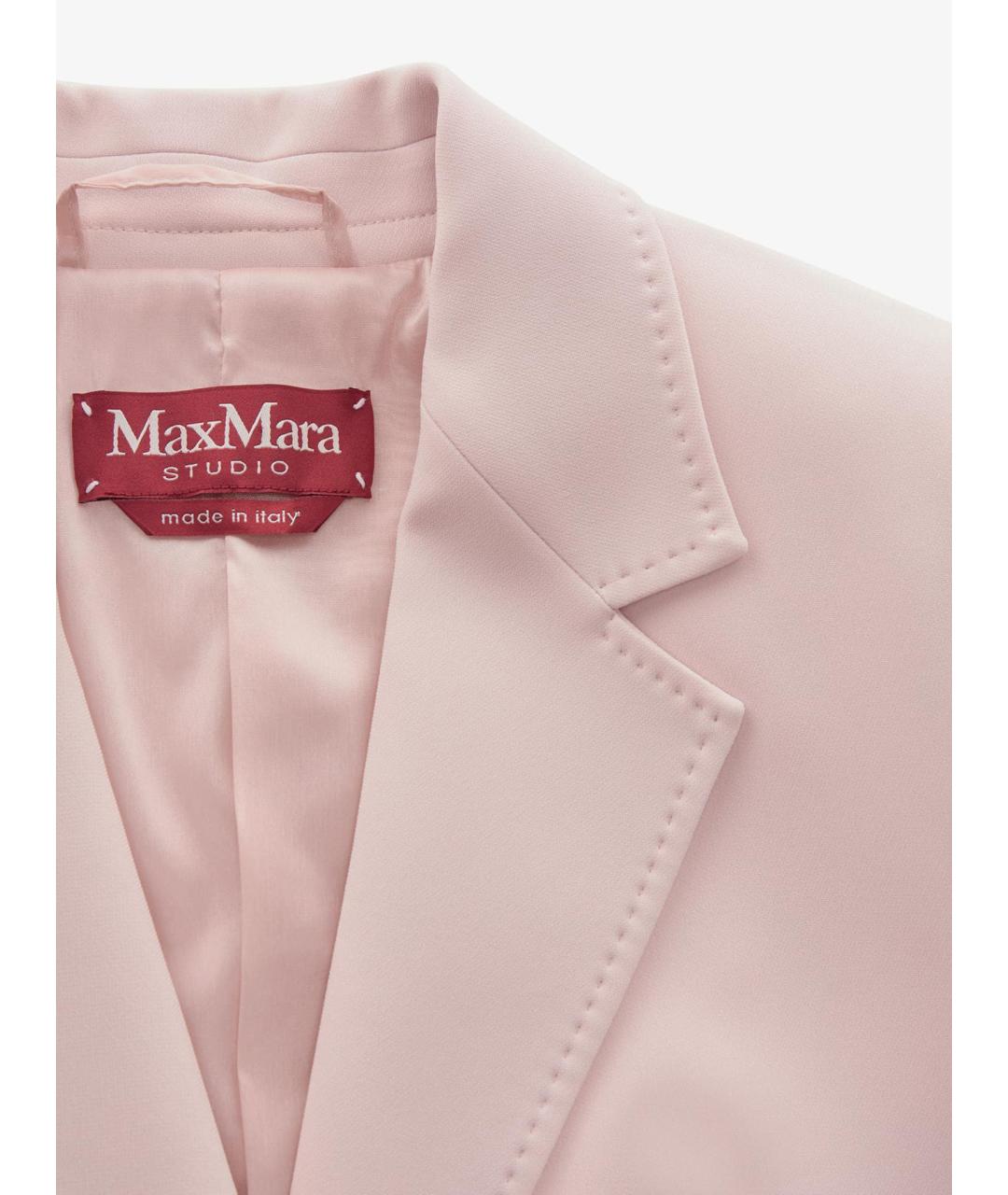 MAX MARA STUDIO Розовый жакет/пиджак, фото 3