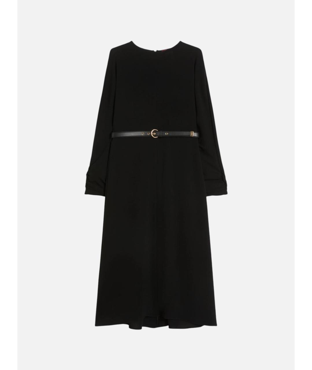 MAX MARA STUDIO Черное ацетатное повседневное платье, фото 6