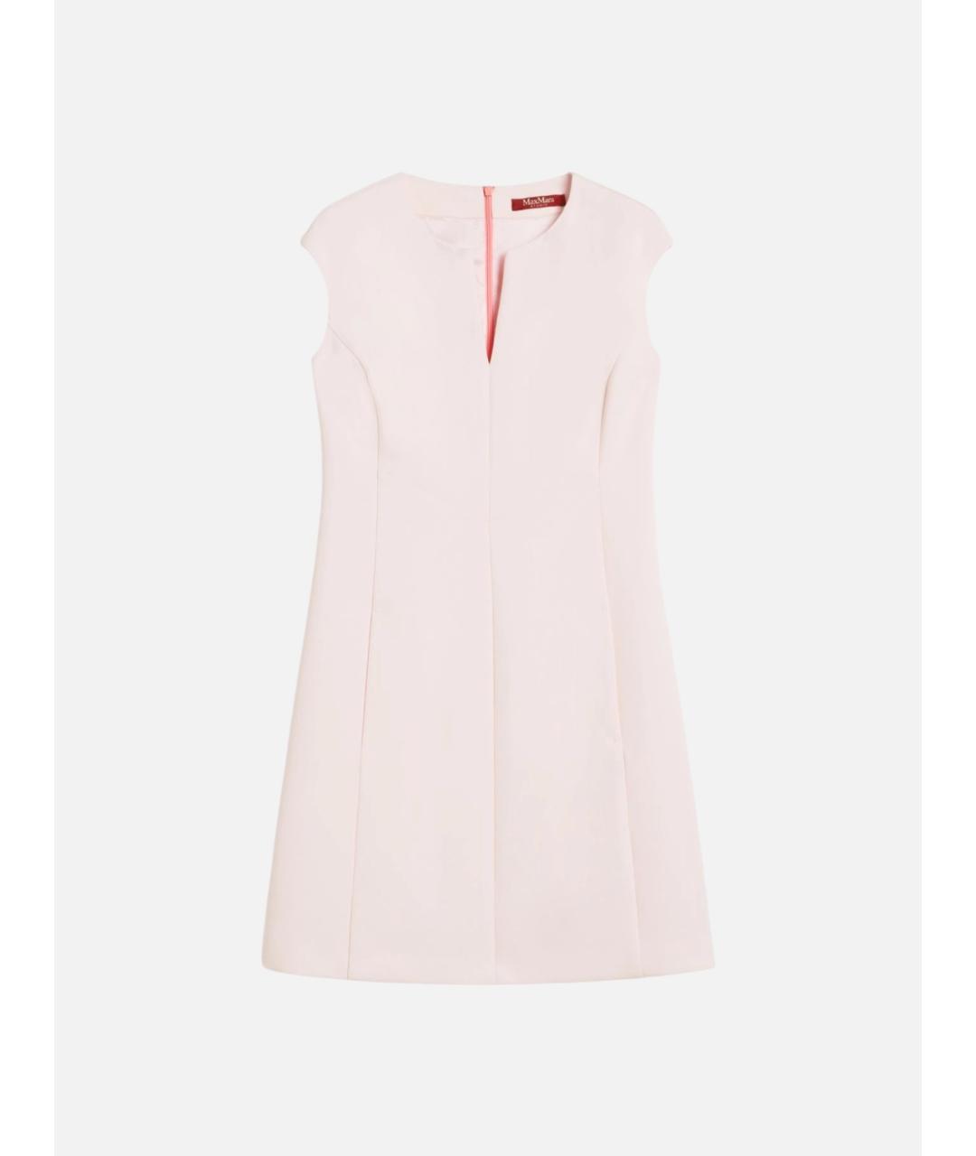 MAX MARA STUDIO Розовое ацетатное повседневное платье, фото 6