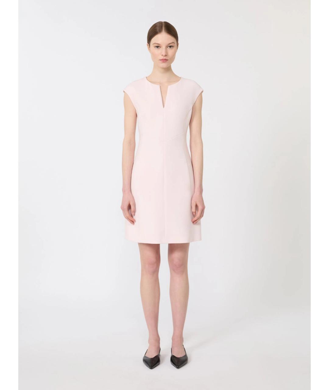 MAX MARA STUDIO Розовое ацетатное повседневное платье, фото 3