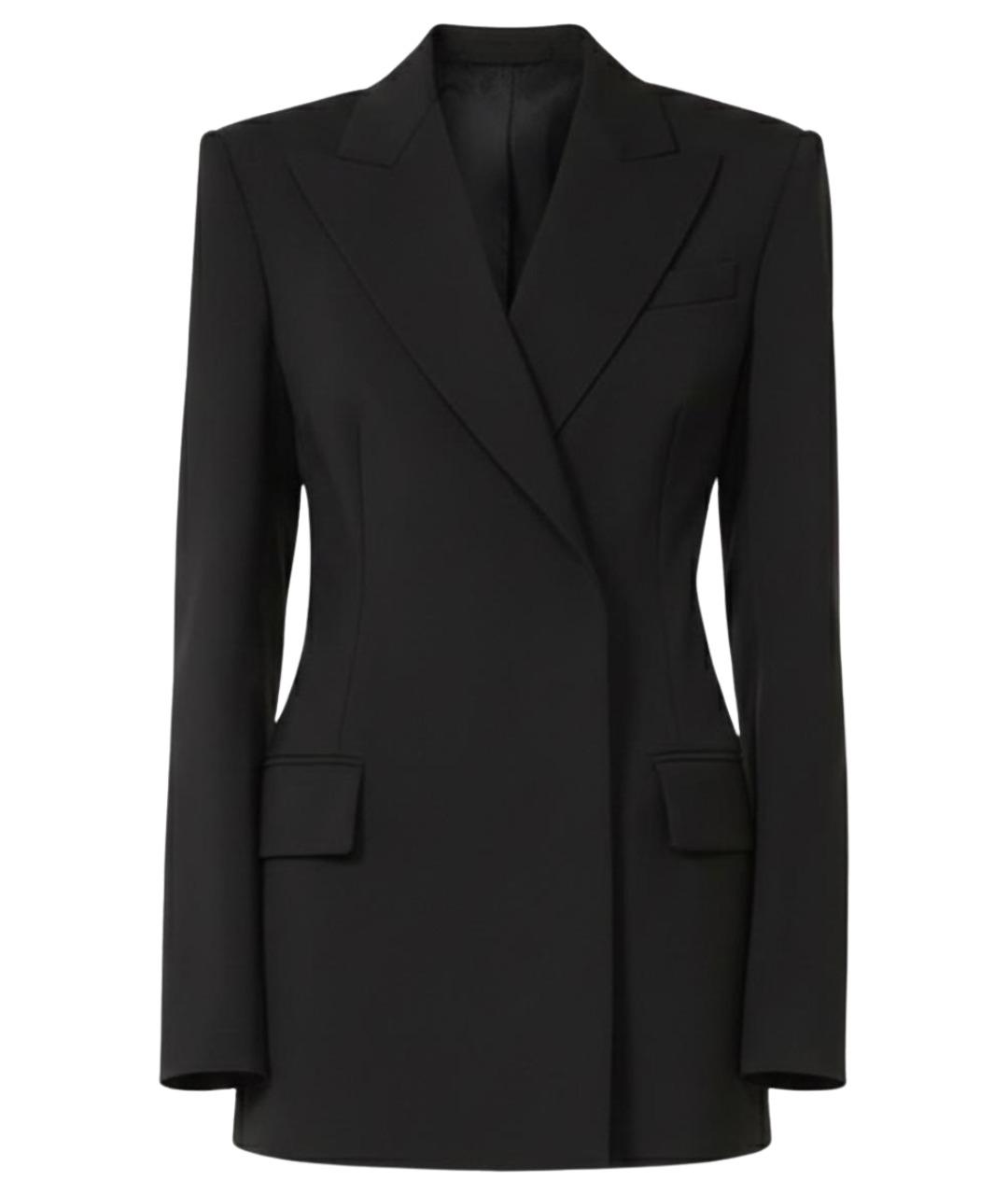 SPORTMAX Черный шерстяной жакет/пиджак, фото 1