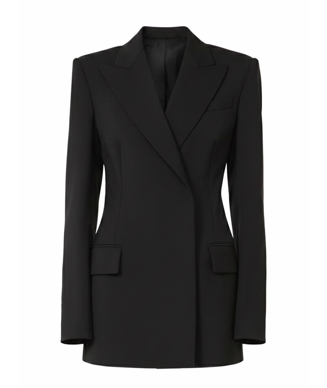 SPORTMAX Черный шерстяной жакет/пиджак, фото 5