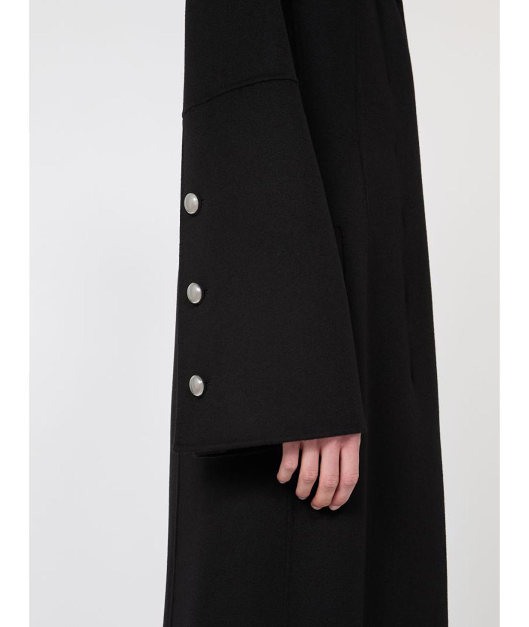 SPORTMAX Черное шерстяное пальто, фото 5