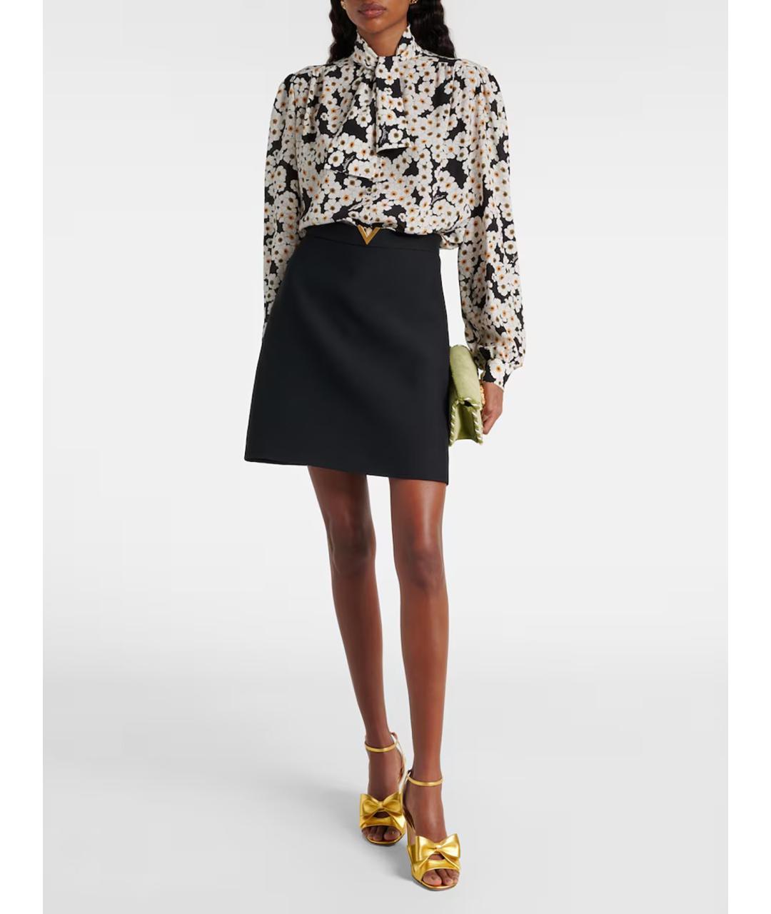 VALENTINO Мульти шелковая блузы, фото 2