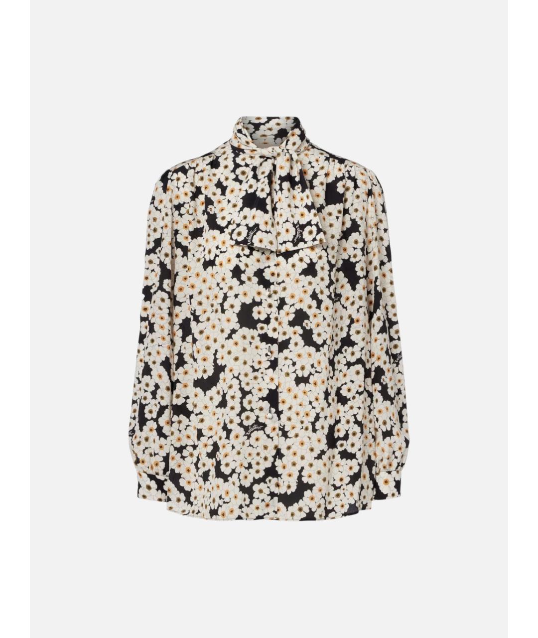 VALENTINO Мульти шелковая блузы, фото 5