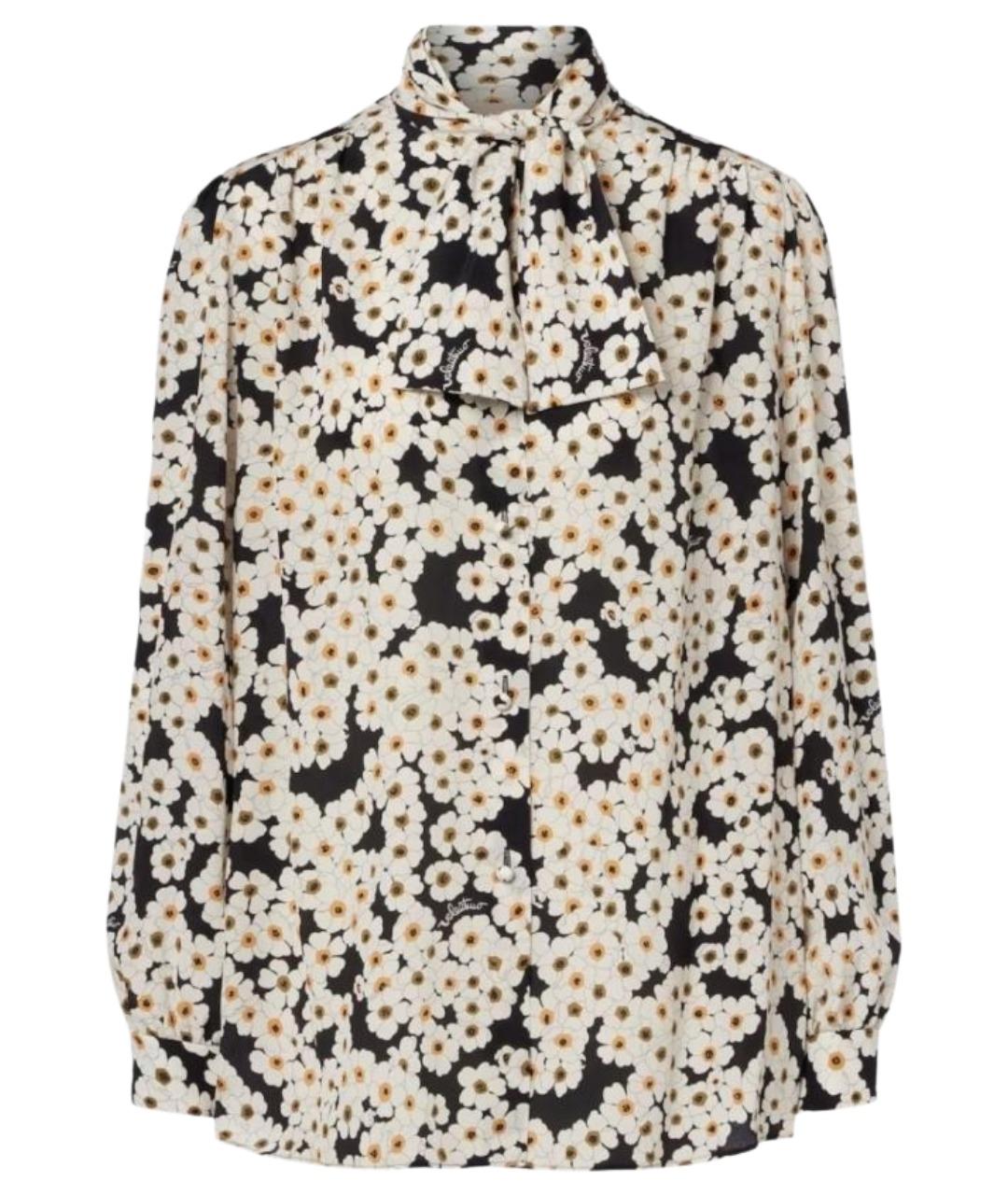 VALENTINO Мульти шелковая блузы, фото 1