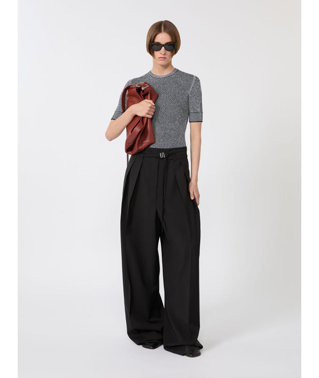 SPORTMAX Серый вискозный джемпер / свитер, фото 2