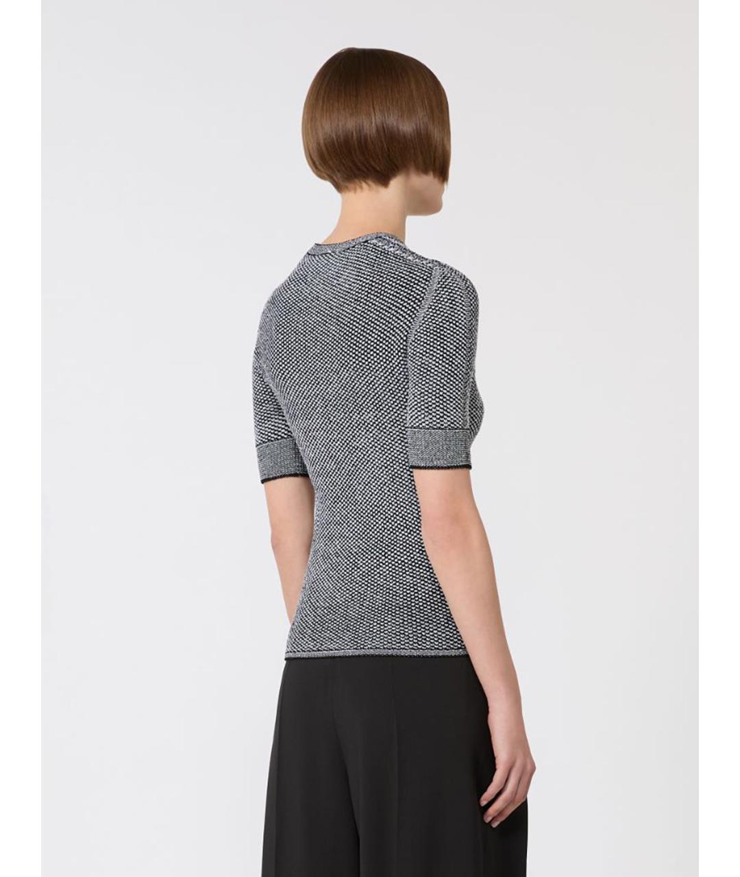 SPORTMAX Серый вискозный джемпер / свитер, фото 4