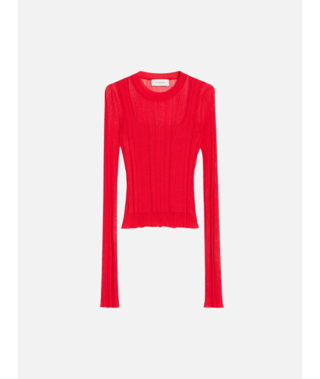 SPORTMAX Красный вискозный джемпер / свитер, фото 6