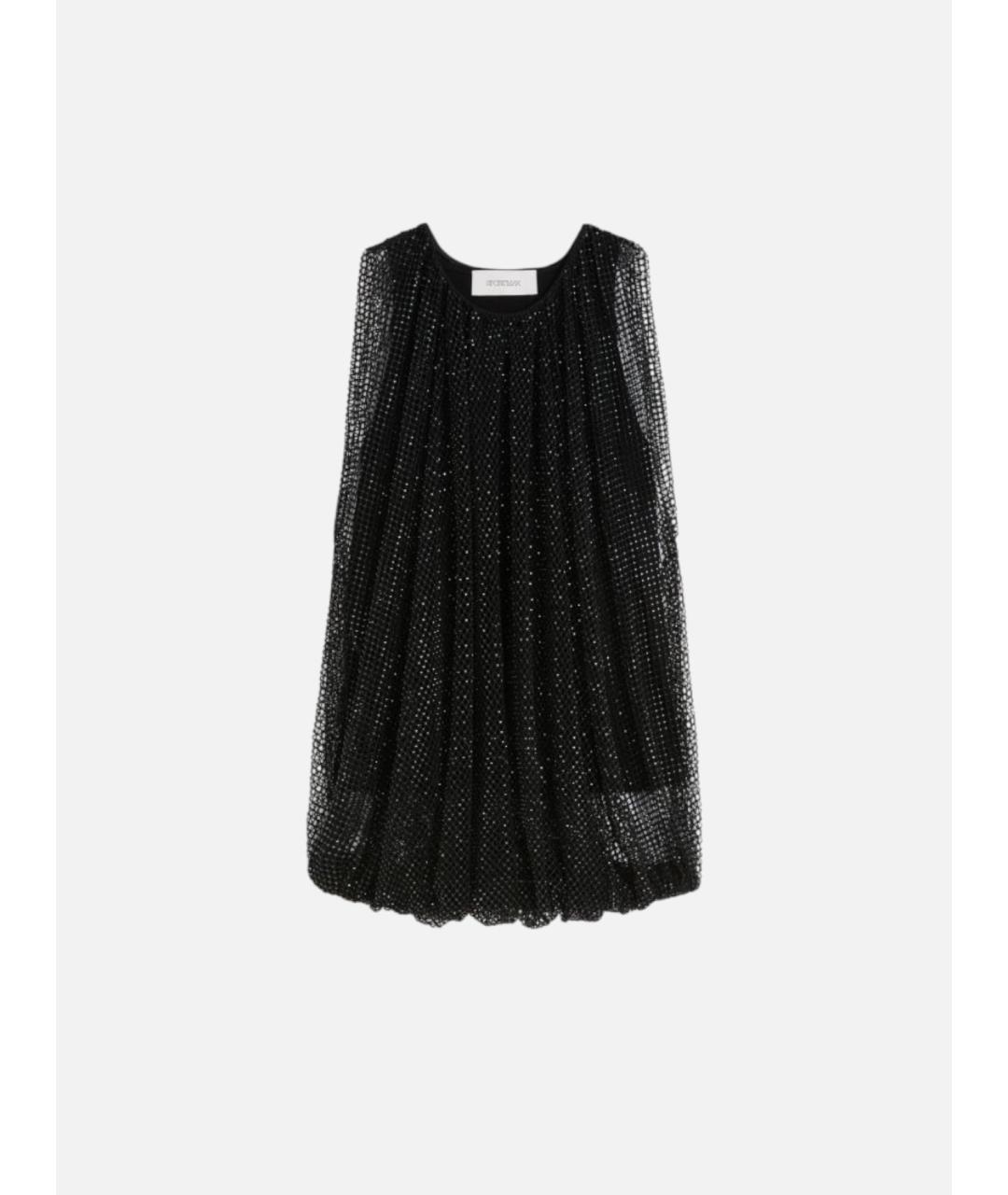 SPORTMAX Черная полиэстеровая майка, фото 6