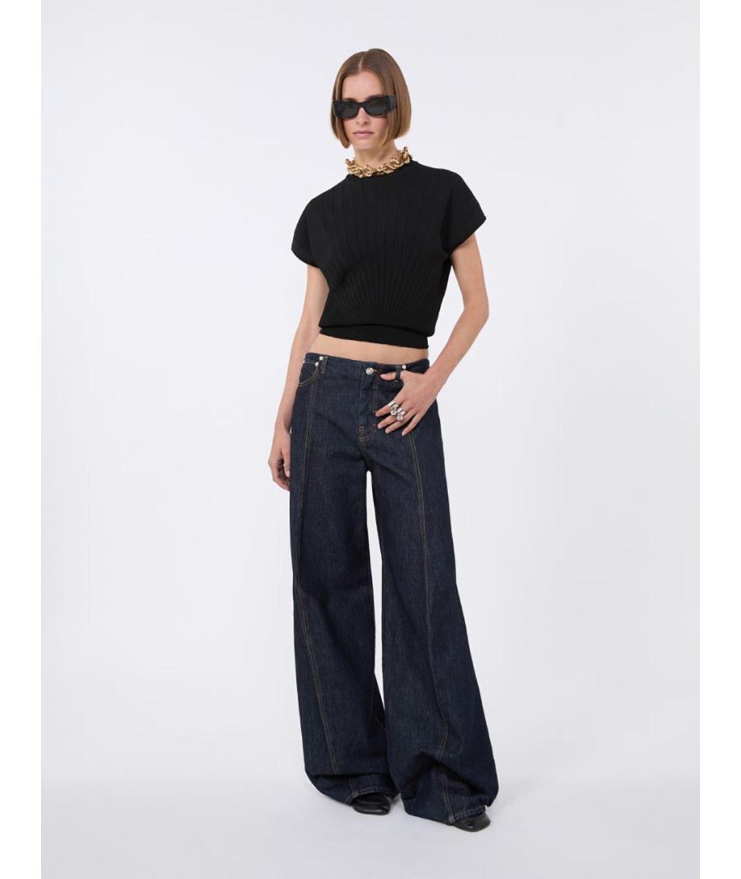 SPORTMAX Черный вискозный джемпер / свитер, фото 2