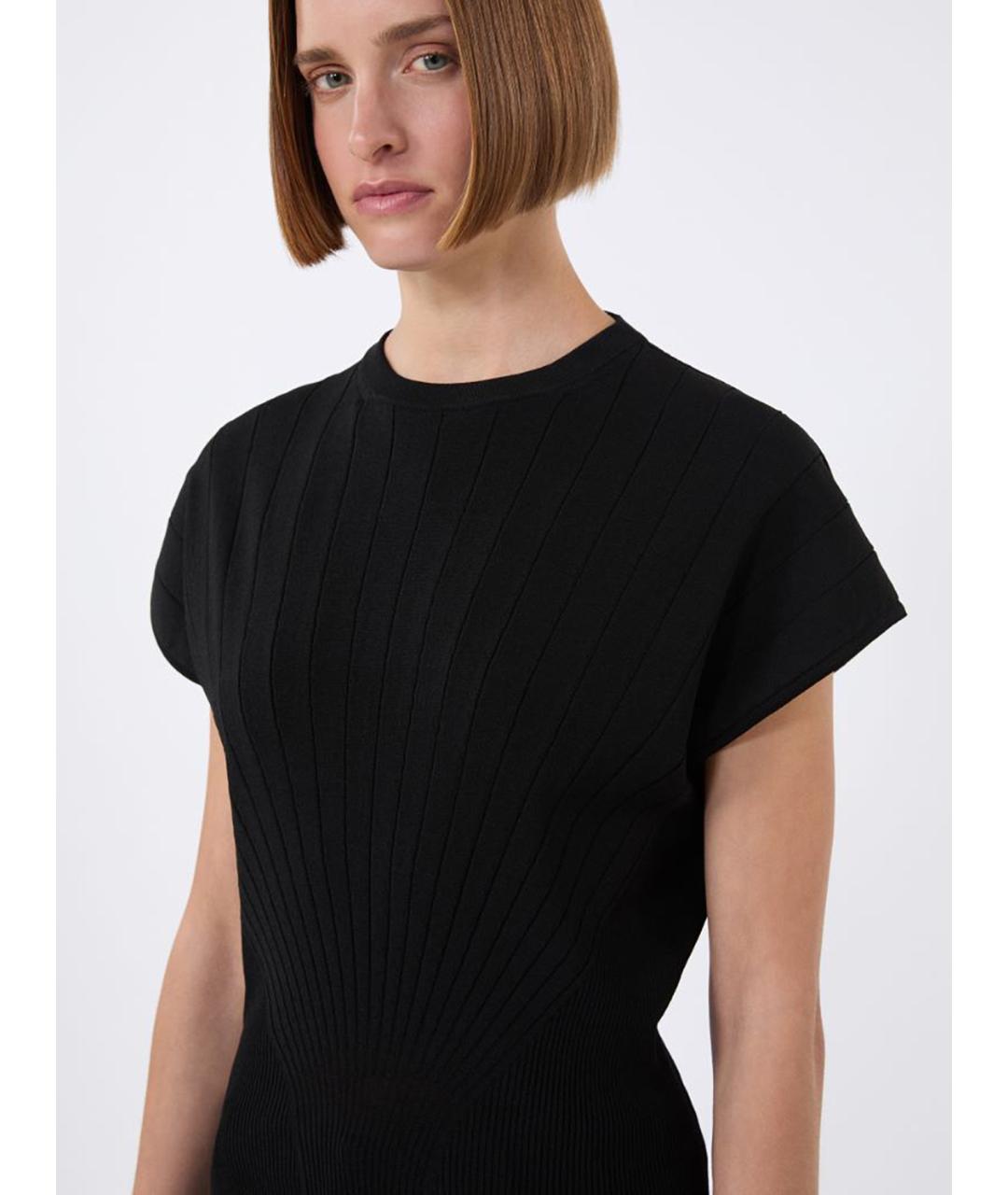 SPORTMAX Черный вискозный джемпер / свитер, фото 5