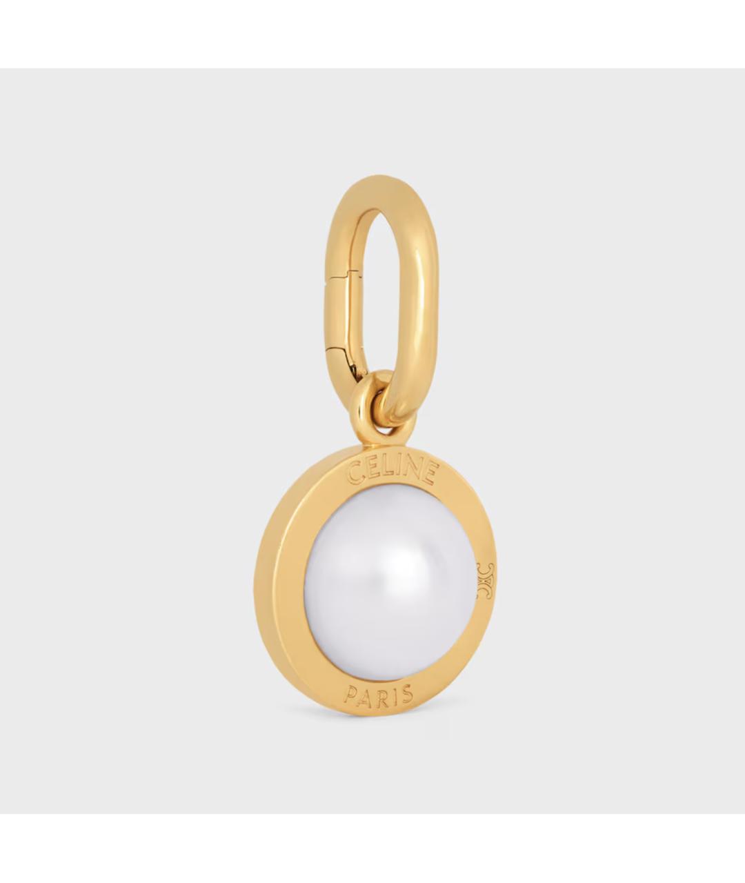 CELINE Золотая латунная подвеска, фото 3