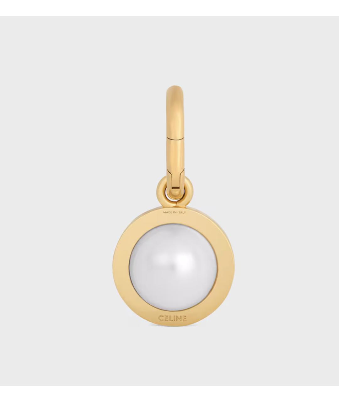 CELINE Золотая латунная подвеска, фото 4