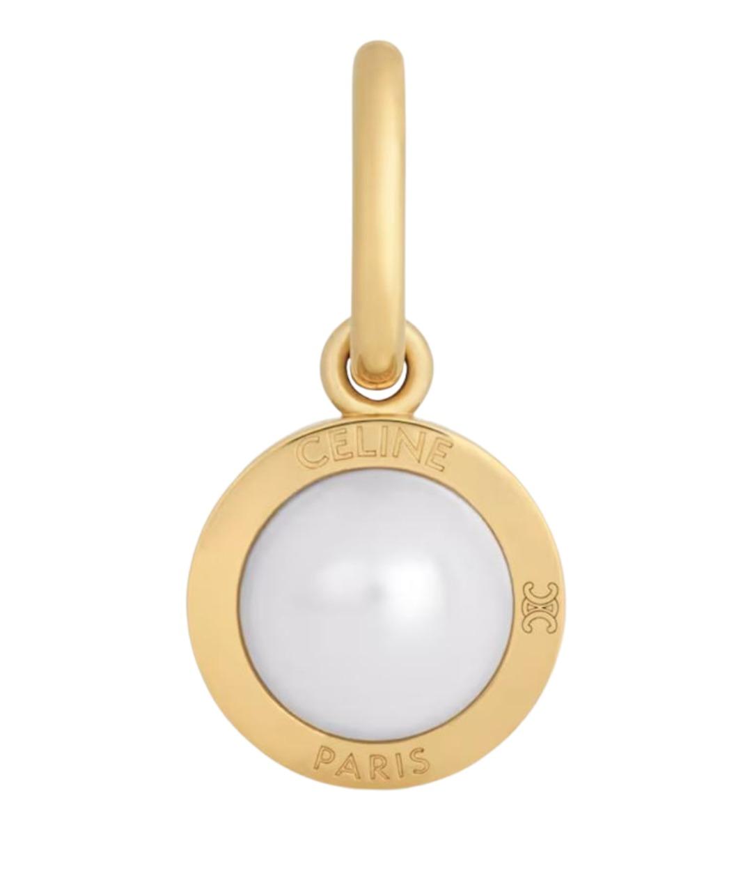 CELINE Золотая латунная подвеска, фото 1