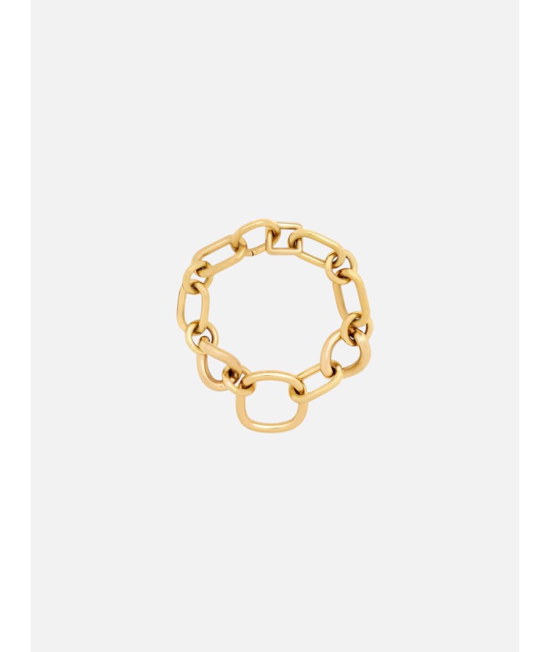 CELINE Золотой металлический браслет, фото 4