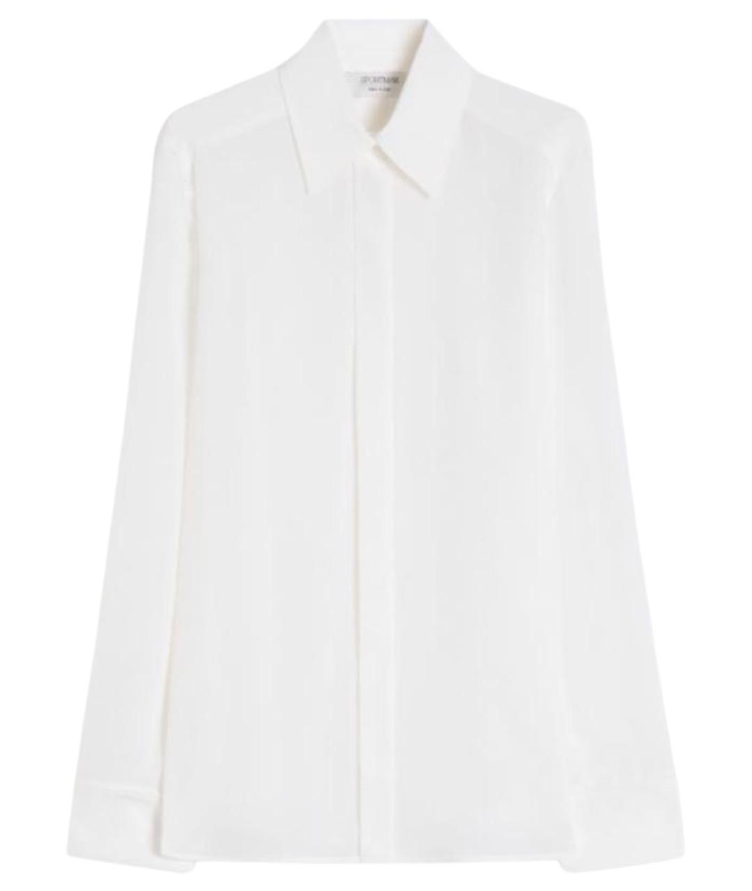 SPORTMAX Белая шелковая рубашка, фото 1