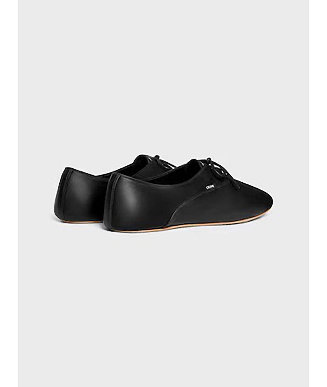 CELINE Черные кожаные ботинки, фото 3