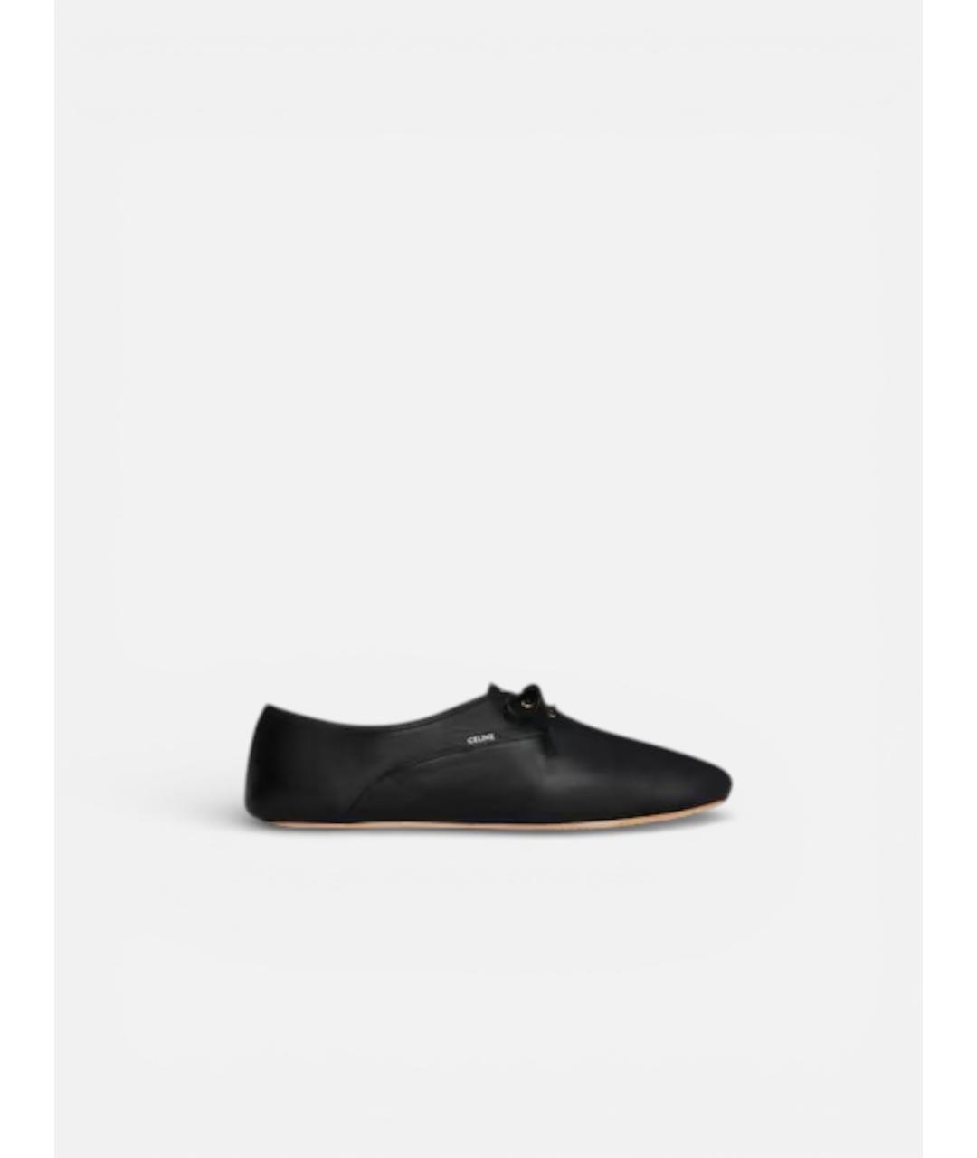 CELINE Черные кожаные ботинки, фото 4