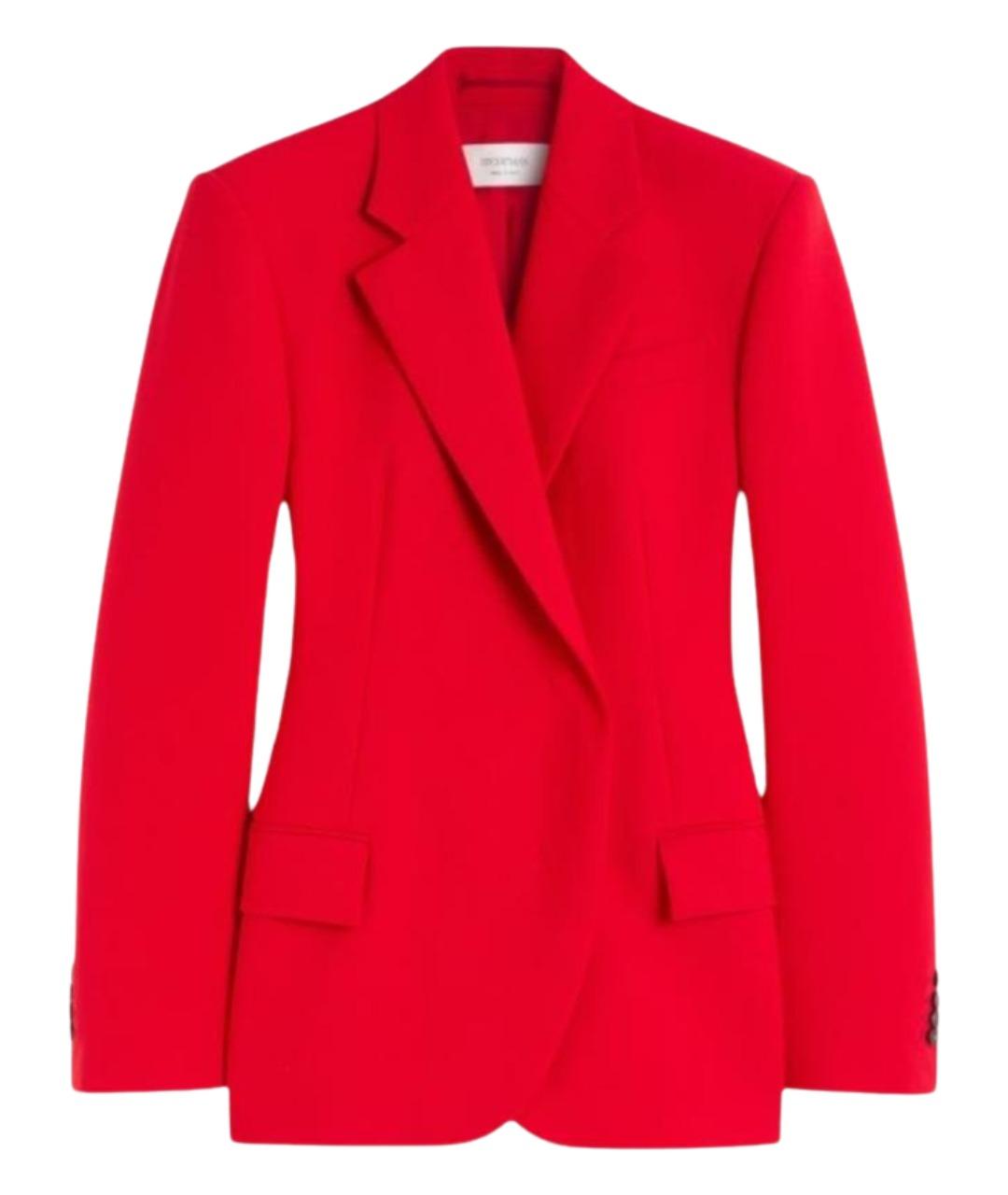 SPORTMAX Красный полиэстеровый жакет/пиджак, фото 1