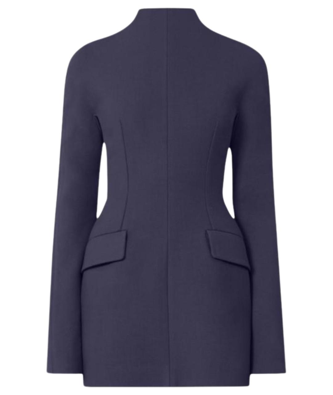 SPORTMAX Синее полиэстеровое платье, фото 1