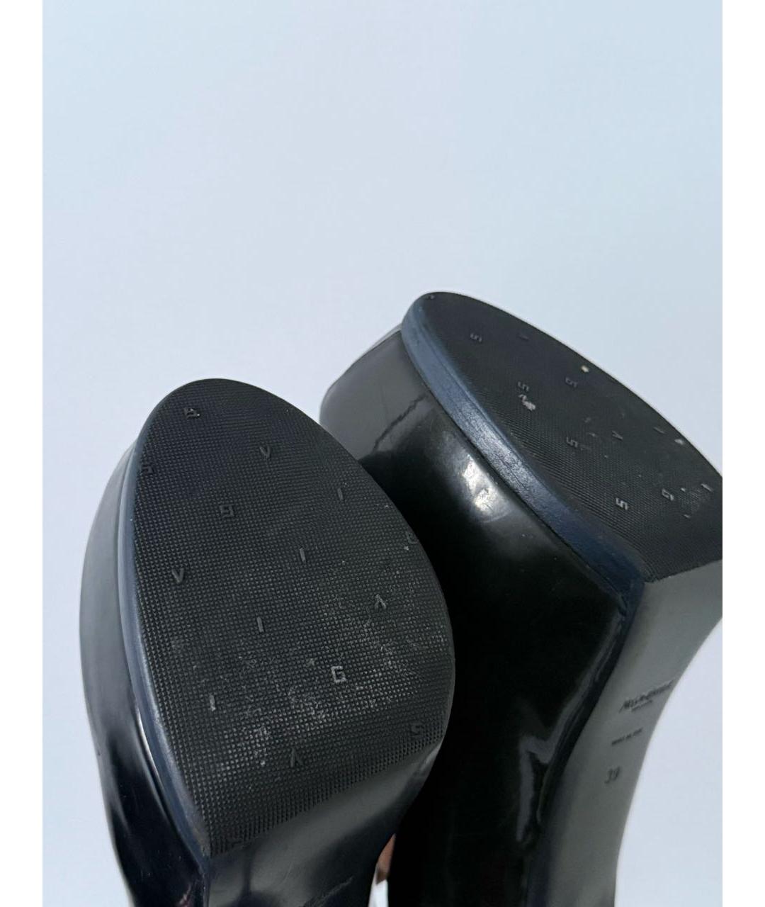 SAINT LAURENT Черные туфли из лакированной кожи, фото 6