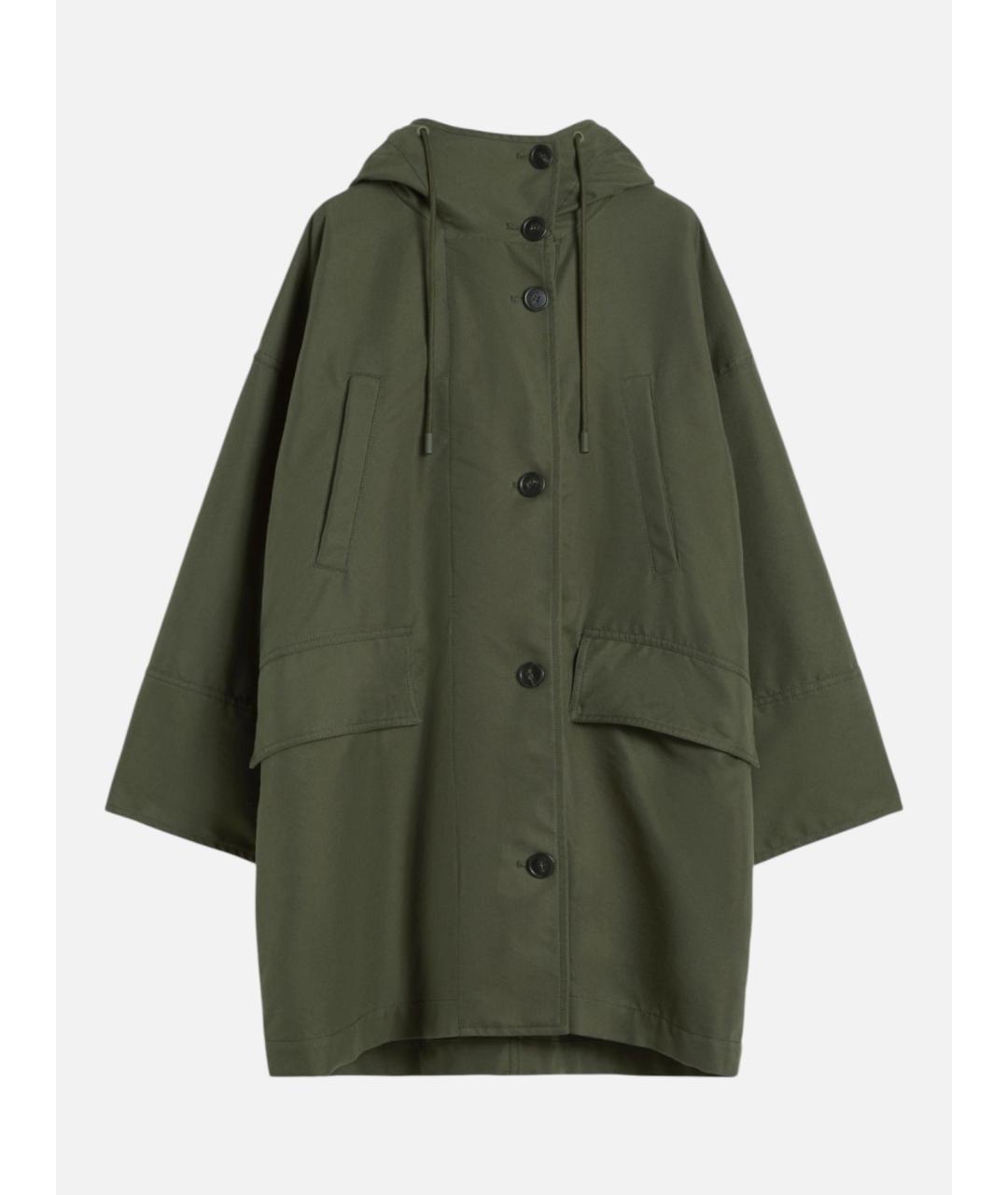 WEEKEND MAX MARA Зеленый хлопковый тренч/плащ, фото 6