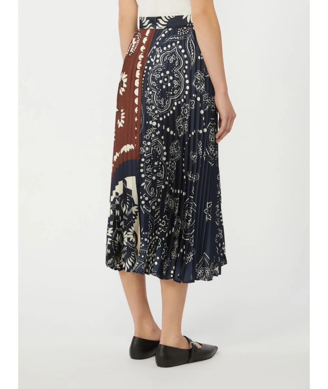 WEEKEND MAX MARA Мульти полиэстеровая юбка миди, фото 4