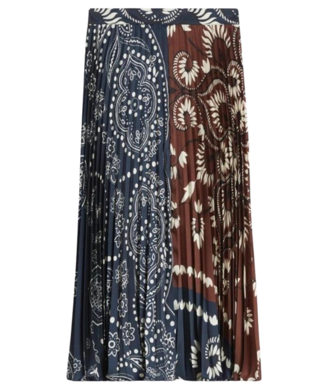 WEEKEND MAX MARA Мульти полиэстеровая юбка миди, фото 1