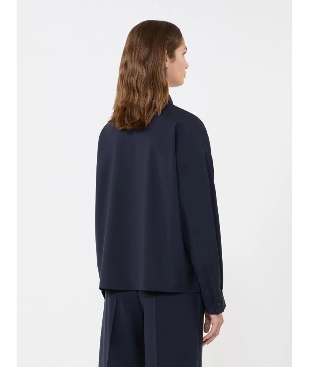 WEEKEND MAX MARA Черная шерстяная рубашка, фото 4