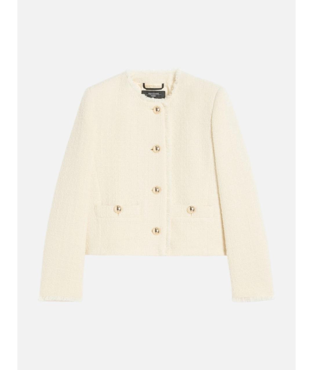 WEEKEND MAX MARA Бежевая шерстяная куртка, фото 6