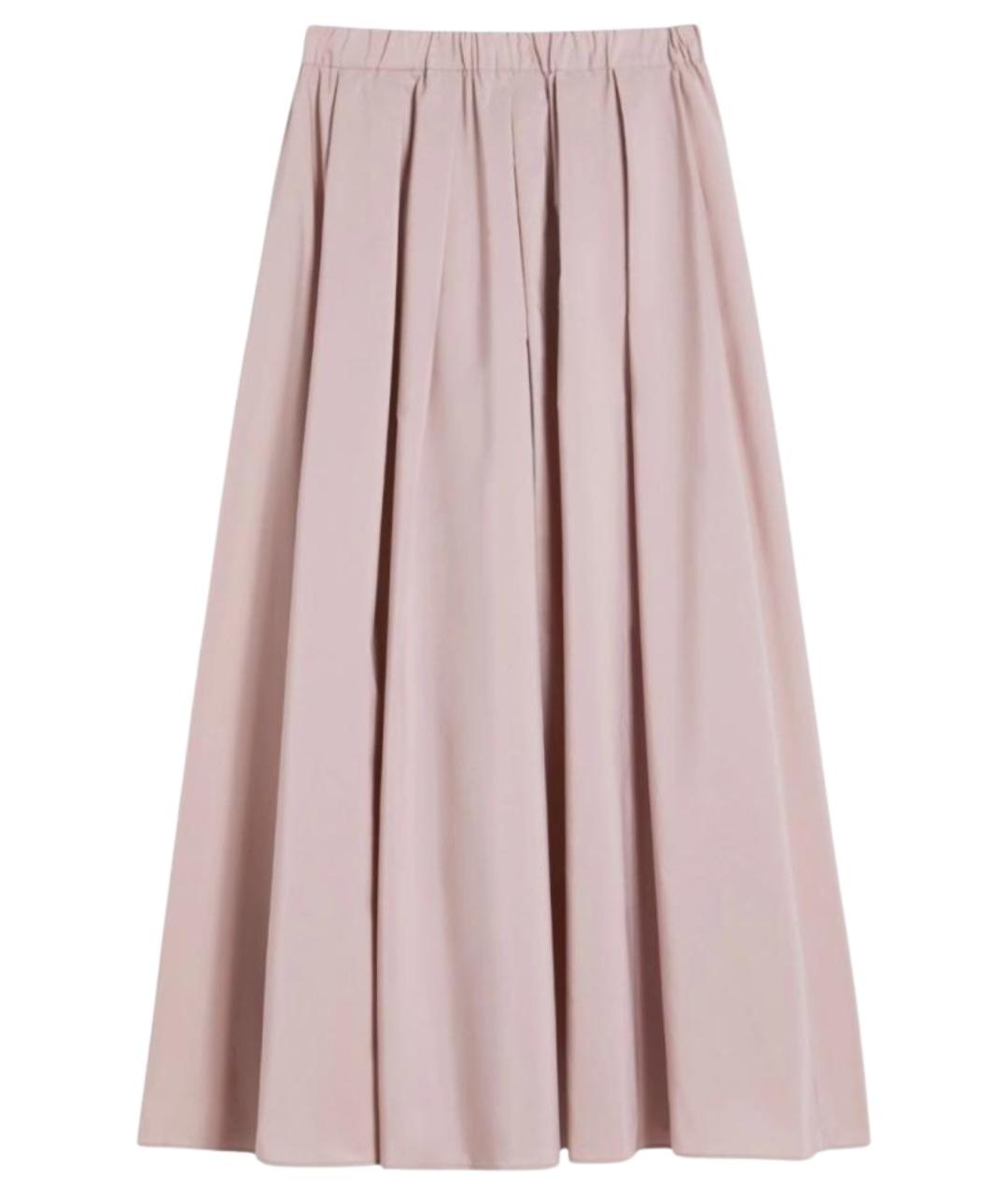 WEEKEND MAX MARA Розовая полиэстеровая юбка миди, фото 1