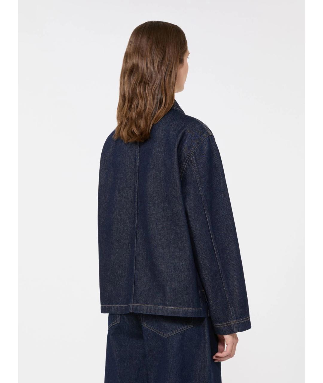 WEEKEND MAX MARA Синяя хлопковая рубашка, фото 6