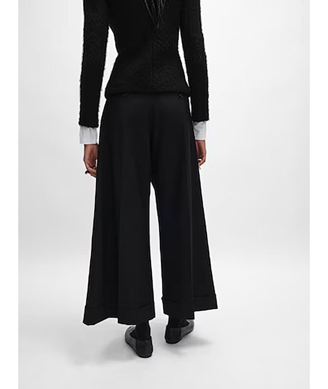 CELINE Черные шерстяные брюки широкие, фото 3