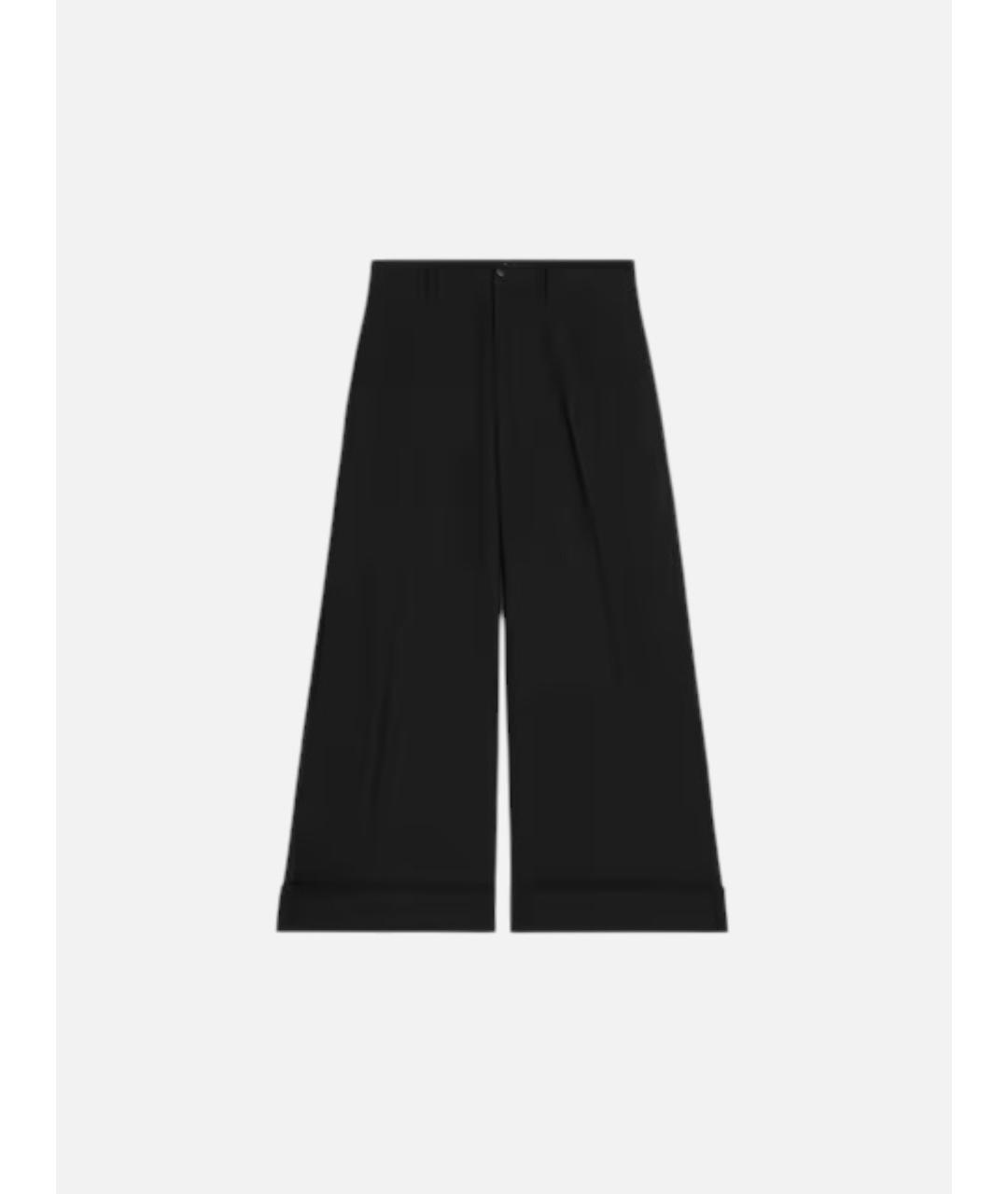 CELINE Черные шерстяные брюки широкие, фото 4