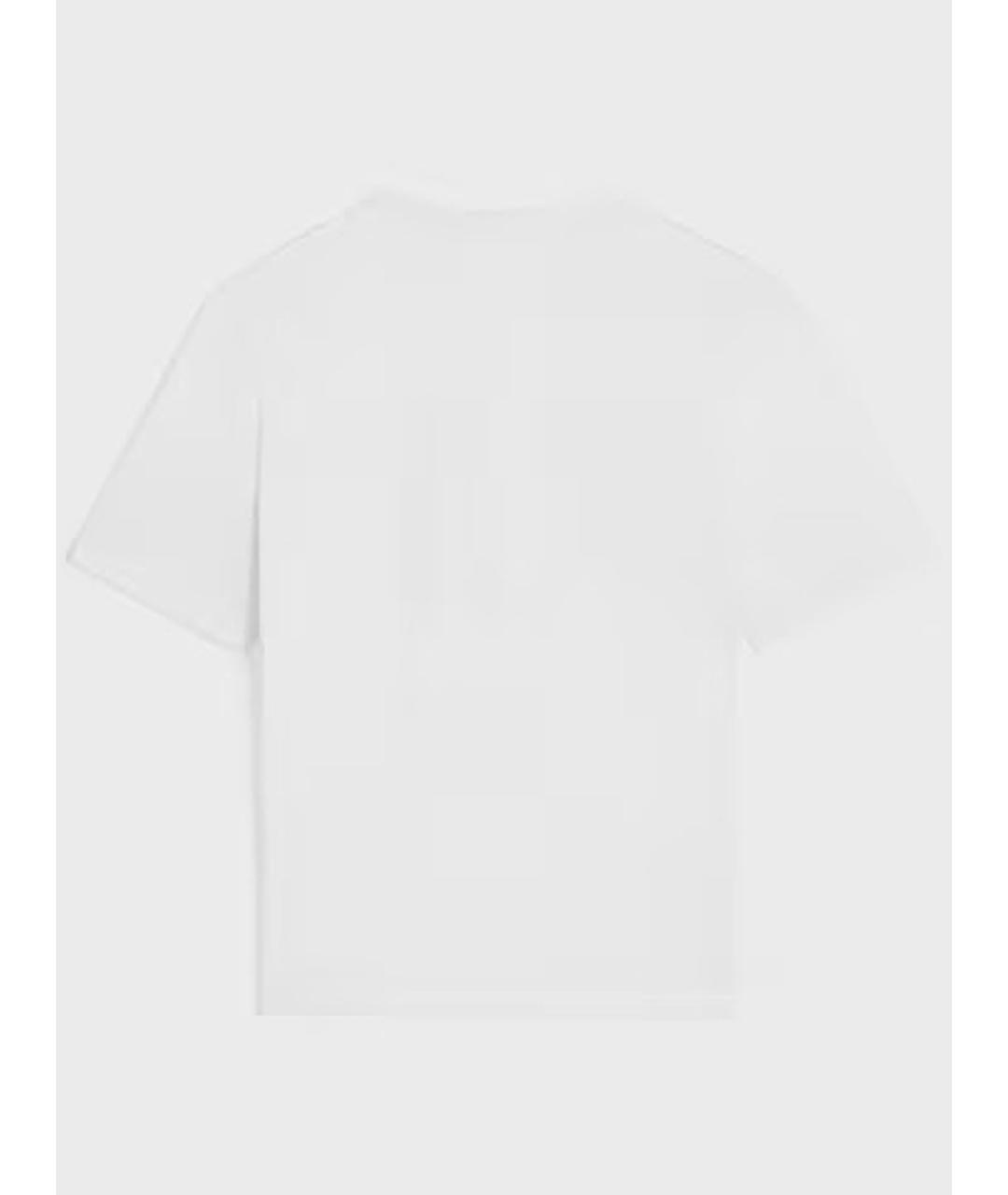 CELINE Белая хлопковая футболка, фото 2